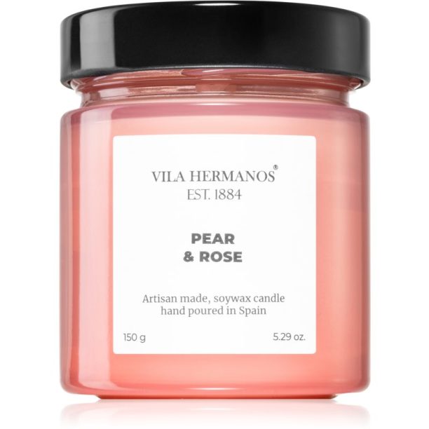 Vila Hermanos Apothecary Rose Pear & Rose ароматна свещ 150 гр.