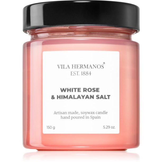 Vila Hermanos Apothecary Rose White Rose & Himalayan Salt ароматна свещ 150 гр.