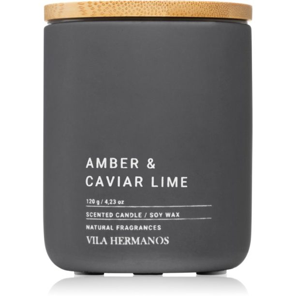 Vila Hermanos Concrete Amber & Caviar Lime ароматна свещ 120 гр.