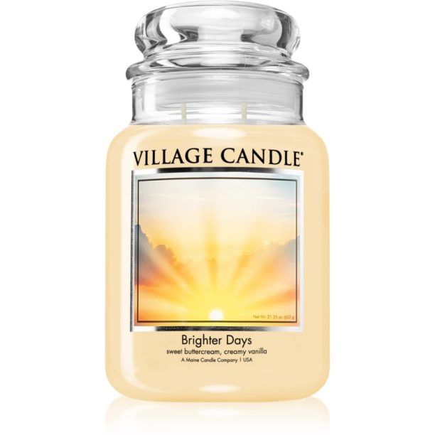 Village Candle Brighter Days ароматна свещ (Glass Lid) 602 гр.