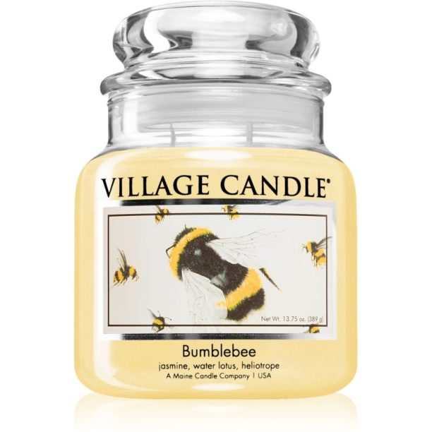 Village Candle Bumblebee ароматна свещ  (Glass Lid) 389 гр.