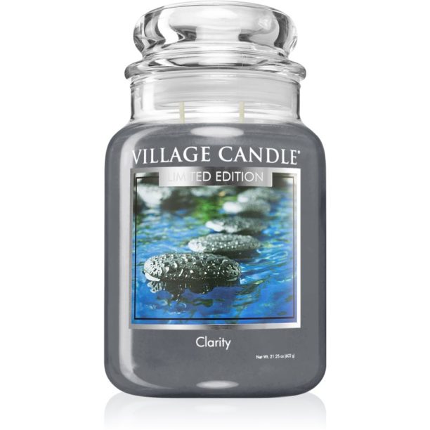 Village Candle Clarity ароматна свещ  (Glass Lid) 602 гр.