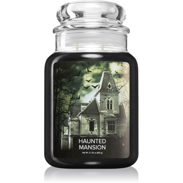 Village Candle Haunted Mansion ароматна свещ  (Glass Lid) 602 гр.