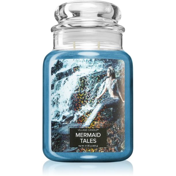 Village Candle Mermaid Tales ароматна свещ (Glass Lid) 602 гр.