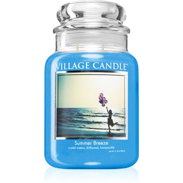 Village Candle Summer Breeze ароматна свещ (Glass Lid) 602 гр.