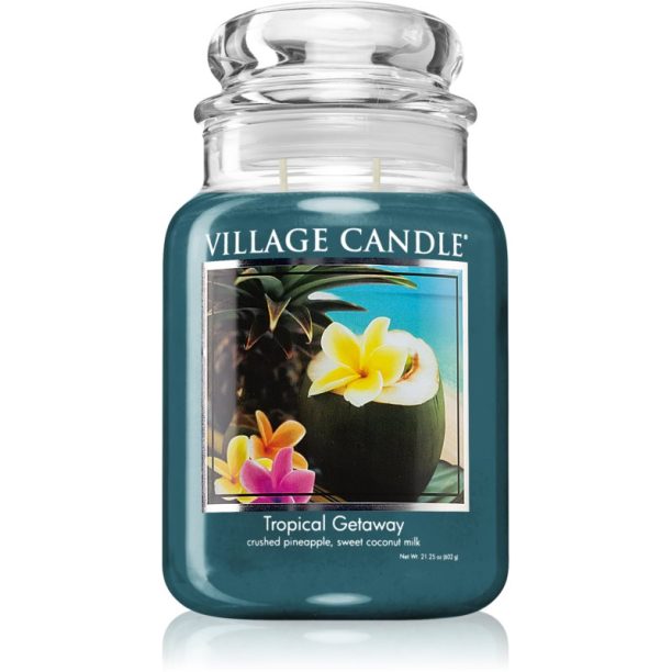 Village Candle Tropical Gateway ароматна свещ (Glass Lid) 602 гр.