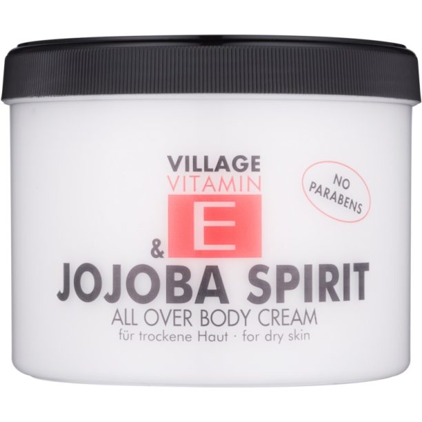 Village Vitamin E Jojoba Spirit крем за тяло без парабени 500 мл.