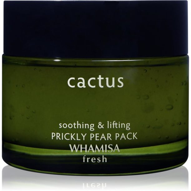 WHAMISA Cactus Prickly Pear Pack хидратираща гел маска интензивно възстановяване и разтягане на кожата 100 гр. на ниска цена