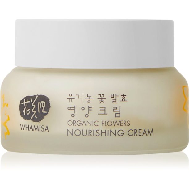 WHAMISA Organic Flowers Nourishing Cream подхранващ крем за лице 51 мл. на ниска цена