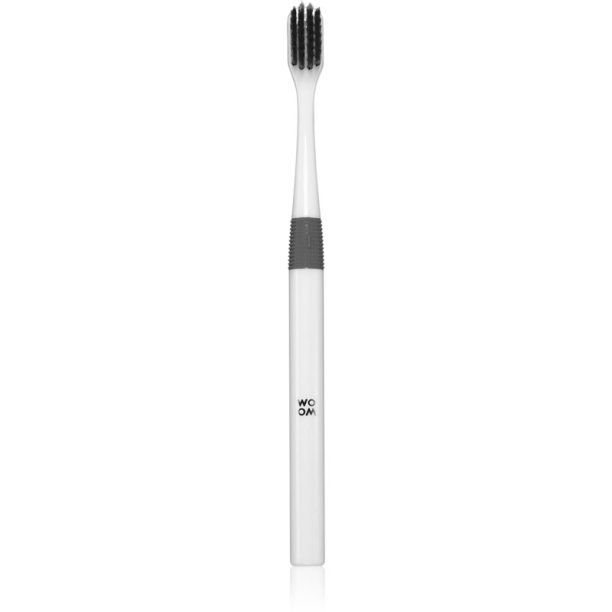 WOOM Toothbrush Charcoal Soft четка за зъби с активен въглен софт 1 бр.