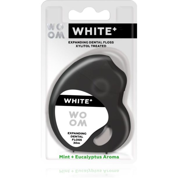 WOOM White+ Dental Floss восъчен конец за зъби 30 м