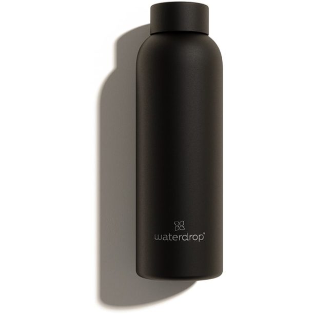 Waterdrop Thermo Steel неръждаема бутилка за вода боя Black Matt 600 мл.