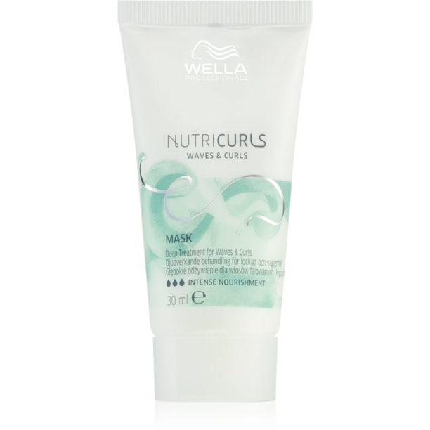 Wella Professionals Nutricurls Waves & Curls изглаждаща маска за чуплива и къдрава коса 30 мл.