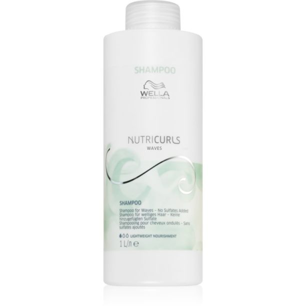 Wella Professionals Nutricurls Waves хидратиращ шампоан за чуплива коса 1000 мл.