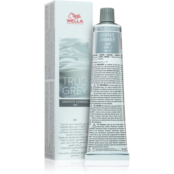 Wella Professionals True Gray тониращ крем за сива коса Graphite Shimmer Dark 60 мл.