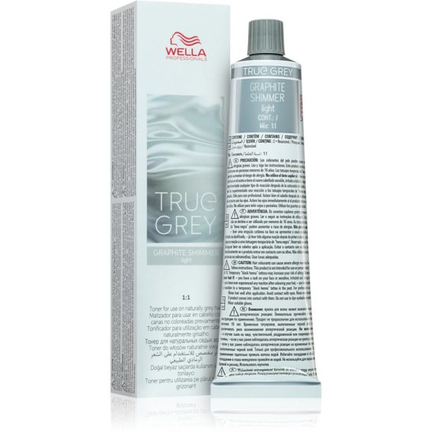 Wella Professionals True Gray тониращ крем за сива коса Graphite Shimmer Light 60 мл.