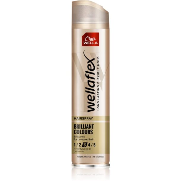 Wella Wellaflex Brilliant Color лак за коса със средна фиксация за боядисана коса 250 мл.