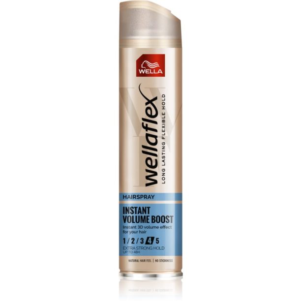 Wella Wellaflex Instant Volume Boost лак за коса със силна фиксация за екстра обем 250 мл.