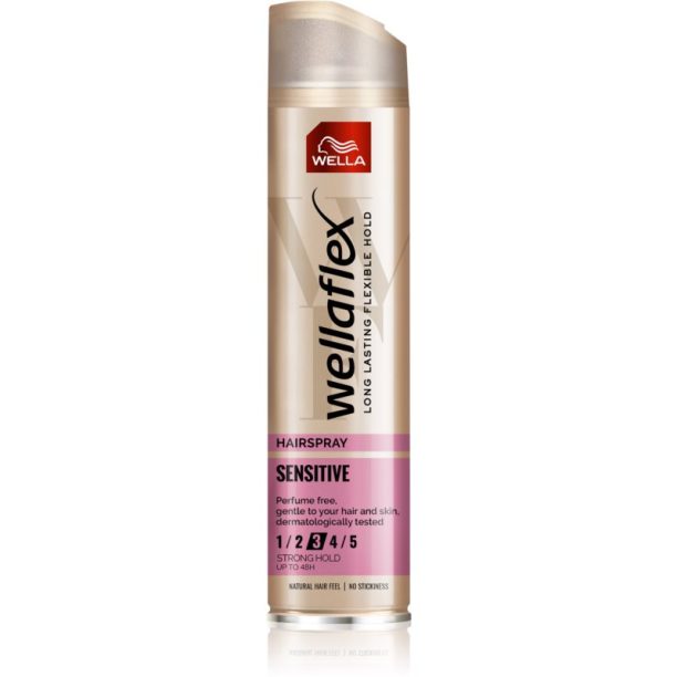 Wella Wellaflex Sensitive лак за коса със средна фиксация без парфюм 250 мл.