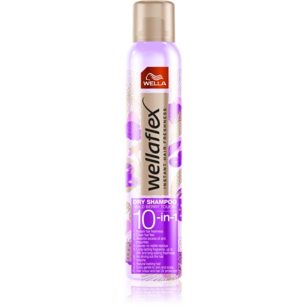 Wella Wellaflex Wild Berry Touch сух шампоан с нежен флорален аромат 180 мл. на ниска цена