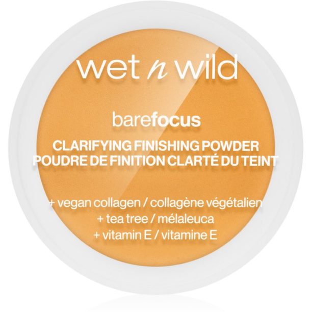 Wet n Wild Bare Focus Clarifying Finishing Powder матираща пудра цвят Medium/Tan 7