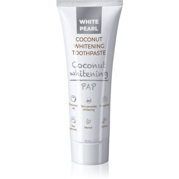 White Pearl PAP Coconut Whitening избелваща паста за зъби 75 мл.