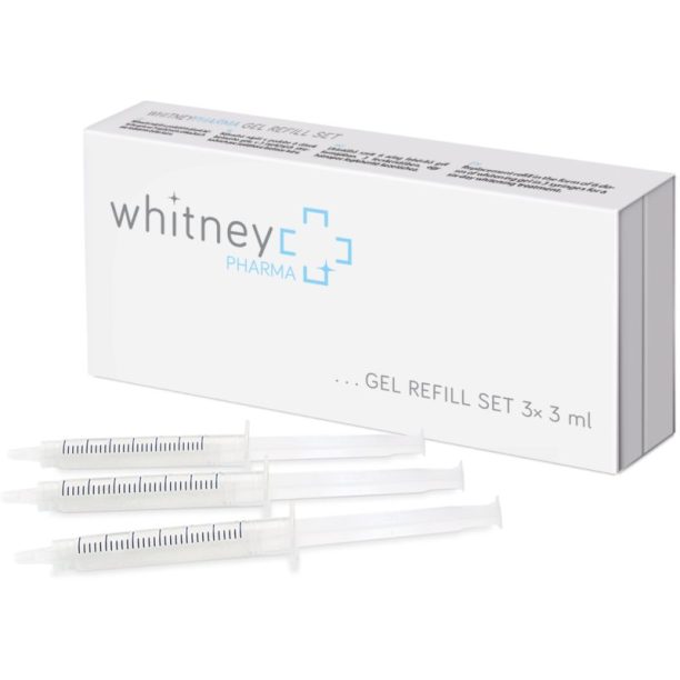 WhitneyPHARMA Gel refill set резервен пълнител за щадящо избелване на зъби 3x3 мл.