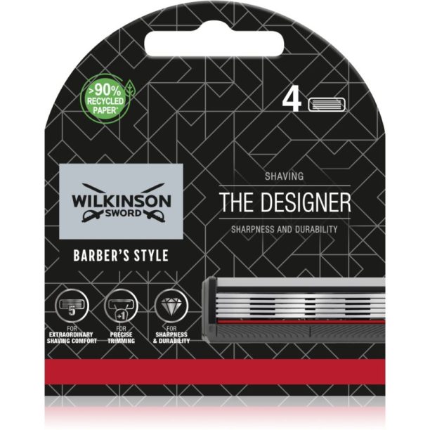 Wilkinson Sword Barbers Style The Architect самобръсначка + 2 резервни глави