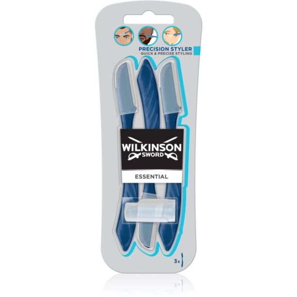 Wilkinson Sword Essential Precision Styler самобръсначка за вежди за мъже 3 бр.