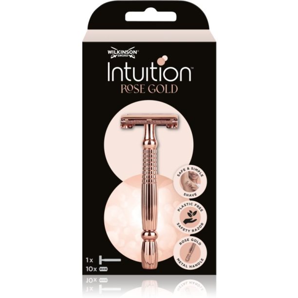 Wilkinson Sword Intuition Rose Gold Razor самобръсначка + резервни остриета