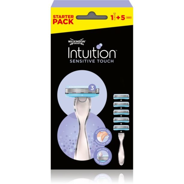 Wilkinson Sword Intuition Sensitive Touch самобръсначка + резервни глави 1 бр.