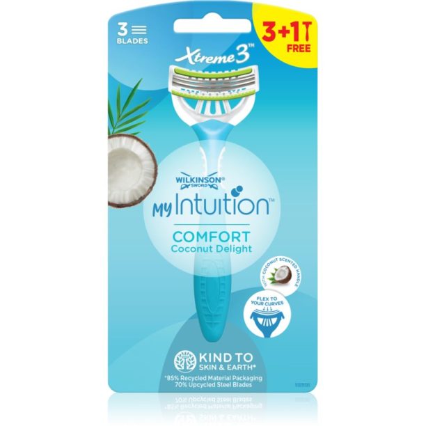 Wilkinson Sword Xtreme 3 Comfort Coconut Delight самобръсначки за еднократна употреба с кокос 4 бр.