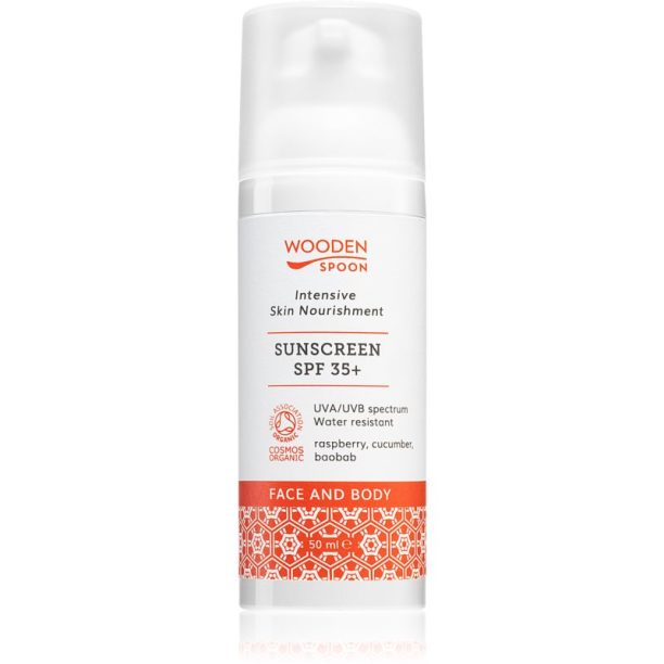 WoodenSpoon Skin Nourishment слънцезащитен лосион за лице и тяло SPF 35 50 мл. на ниска цена