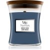 Woodwick Indigo Suede ароматна свещ с дървен фитил 275 гр.