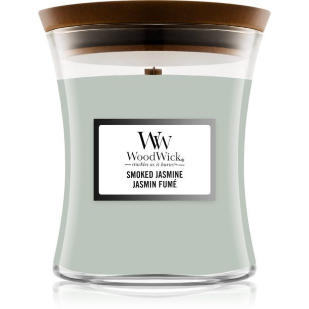 Woodwick Smoked Jasmine ароматна свещ с дървен фитил 275 гр.