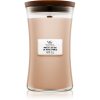 Woodwick Vanilla & Sea Salt ароматна свещ  с дървен фитил 609.5 гр.