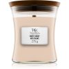 Woodwick White Honey Miel Blanc ароматна свещ  с дървен фитил 275 гр.