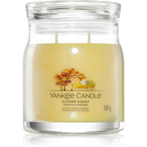 Yankee Candle Autumn Sunset ароматна свещ Signature 368 гр.