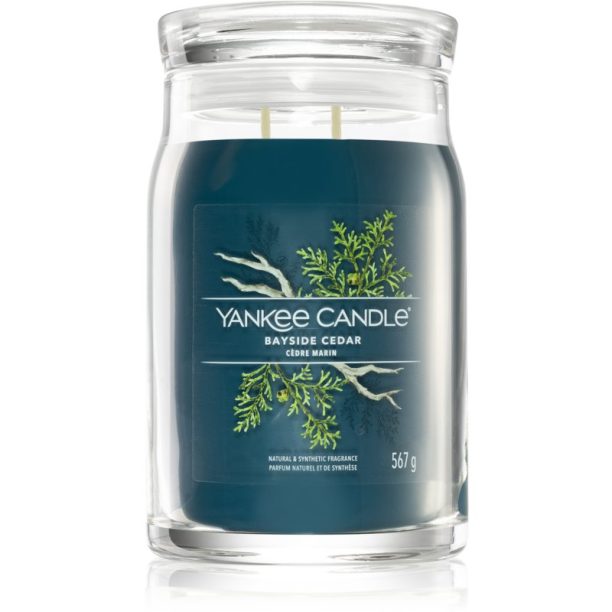 Yankee Candle Bayside Cedar ароматна свещ I. Signature 567 гр.