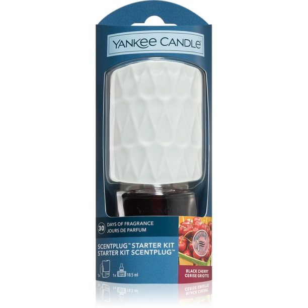 Yankee Candle Black Cherry електрически дифузер + резервен пълнител