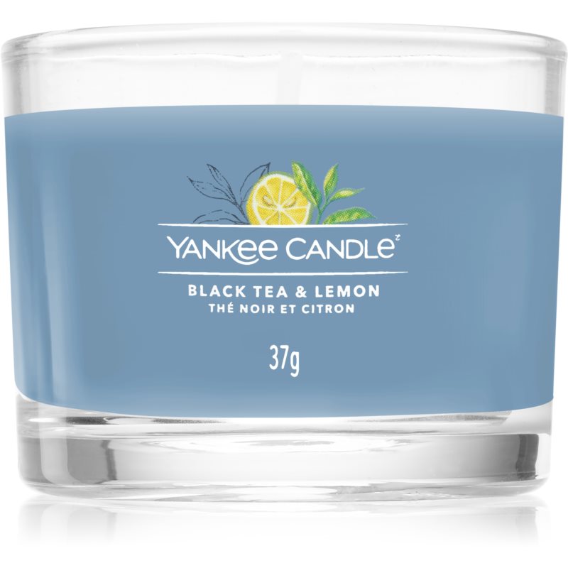 Yankee Candle Black Tea & Lemon вотивна свещ glass 37 гр.