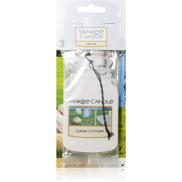 Yankee Candle Clean Cotton ароматизирана свещ 3 бр.