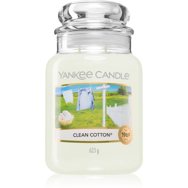 Yankee Candle Clean Cotton ароматна свещ 623 гр.