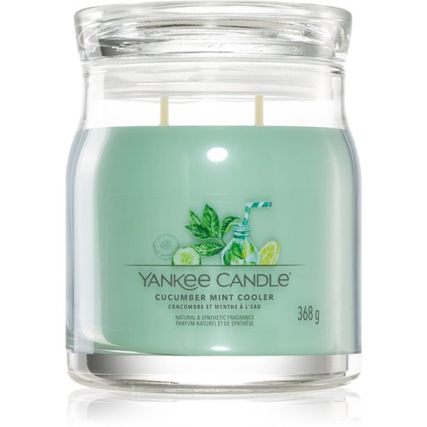 Yankee Candle Cucumber Mint Cooler ароматна свещ Signature 368 гр.