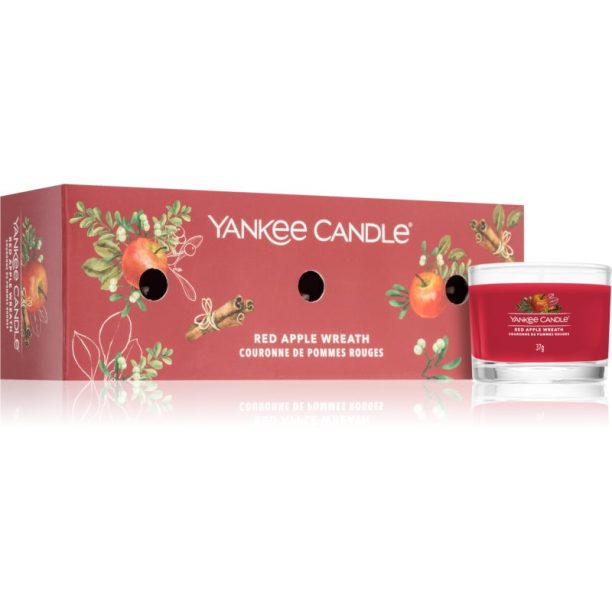 Yankee Candle Red Apple Wreath коледен подаръчен комплект