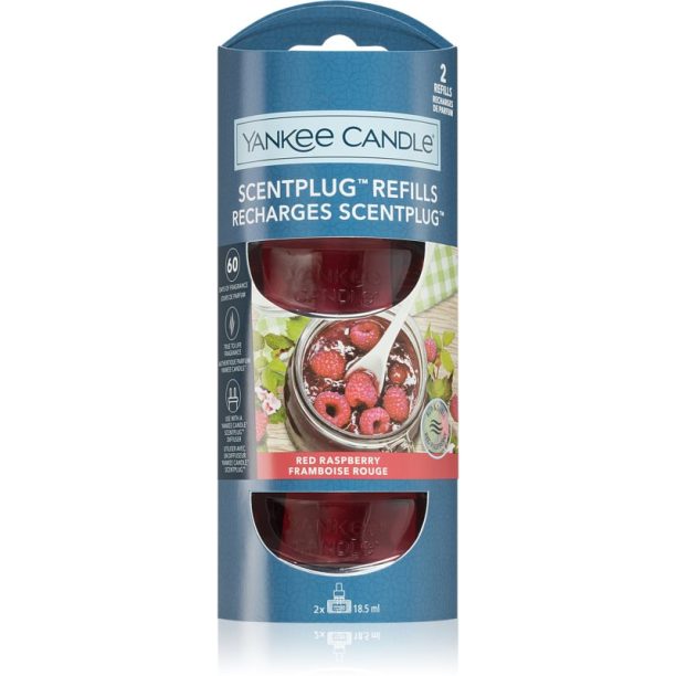 Yankee Candle Red Raspberry Refill пълнител за електрически дифузер 2x18