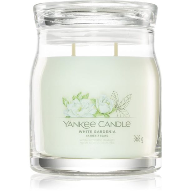 Yankee Candle White Gardenia ароматна свещ Signature 368 гр.