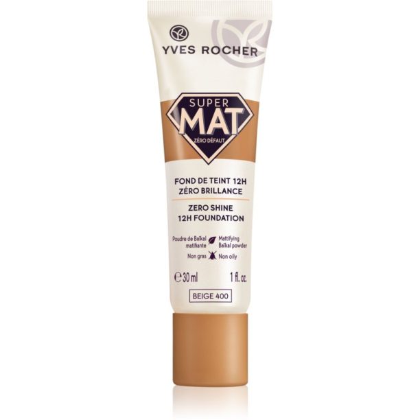 Yves Rocher Zéro Défaut Super Matte матиращ грим цвят 400 Beige 30 мл.