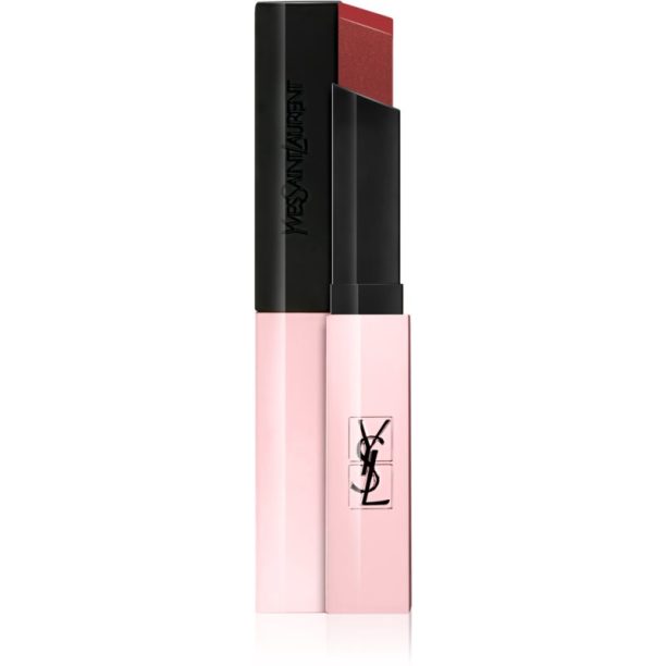 Yves Saint Laurent Rouge Pur Couture The Slim Glow Matte матиращо хидратиращо червило с блясък цвят 205 Sercret Rosewood 2 гр. на ниска цена