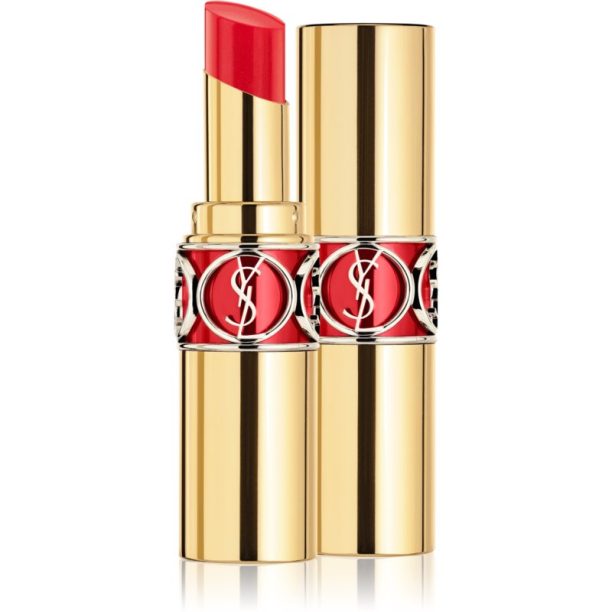 Yves Saint Laurent Rouge Volupté Shine Oil-In-Stick овлажняващо червило цвят 12 Corail Incandescent / Corail Dolman 3